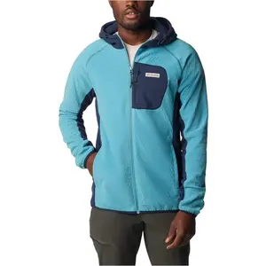 Columbia M Outdoor Tracks Hooded Full Zip bleu L pas cher