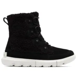 Sorel pour femme. 2058881010 Bottines en cuir Explorer next noir (36), Plat, Lacets, Velcro, Casuel