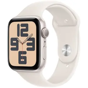Montre connectée APPLE WATCH SE 44mm Lumière Stellaire S/M TU pas cher