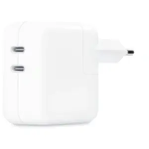 Comparateur de prix : Adaptateur secteur double port USB type C 35 Watts Apple Blanc