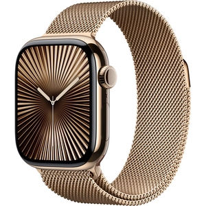 Apple Watch Series 10 GPS + Cellular Boîtier en titane doré de 42 mm a... pas cher