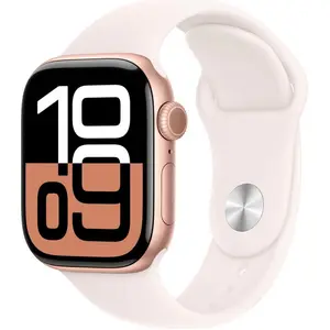 Comparateur de prix : Montre connectée APPLE WATCH Serie 10 42mm Alu/Or Rose M/L Cellular TU