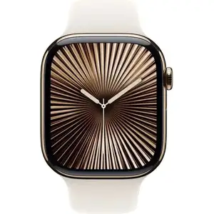 Apple Watch Series 10 GPS + Cellular 46mm Boîtier en titane doré avec ... pas cher