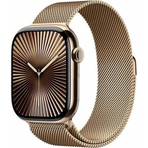 Montre connectée APPLE WATCH Serie 10 46mm Titane Or S/M Cellular