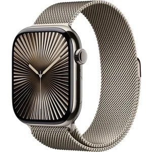 Comparateur de prix : Montre connectée APPLE WATCH Serie 10 46mm Titane Naturel S/M Cell TU