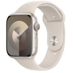 Montre intelligente Apple Watch Series 9 1,9" Blanc Beige 45 mm pas cher