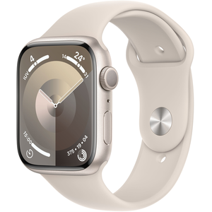 Comparateur de prix : Montre connectée Watch 9 Alu 45mm Lumière stell./Bracelet Sport S/M