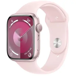 Apple watch 9 gps 45mm rosé alu hellrosa sportarmb. Sm MR9G3QF/A pas cher