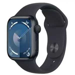 Montre connectée APPLE WATCH Serie 9 45mm Aluminium / Minuit S/M TU pas cher
