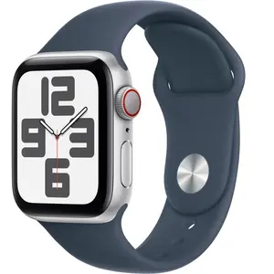 Montre connectée SE 40mm Alu/Argent Bleu Orage S/M cellular 2023 Apple pas cher