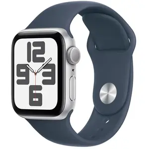 Montre connectée APPLE WATCH SE 40MM Alu/Argent Bleu orage M/L 2023 TU pas cher
