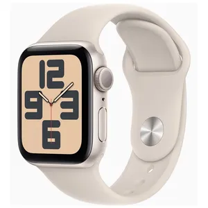 Apple Montre connectée Watch SE Lumière stellaire 40mm Bracelet Sport M/L pas cher