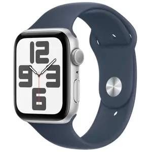 Montre intelligente Apple Watch SE Bleu Argenté 44 mm pas cher