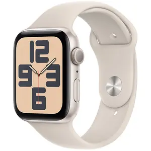 Comparateur de prix : Montre connectée APPLE WATCH SE 44MM Alu/Lumière Stellaire S/M 2023 TU