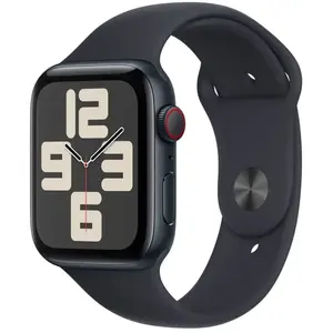 Apple Watch SE GPS + Cellular 44mm Aluminium Minuit avec Bracelet Sport Minuit M/L pas cher