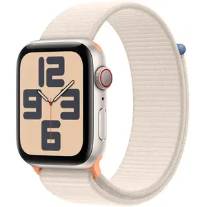 Apple watch se gps+cell 44mm alu polarstern sport loop MRH23QF/A pas cher