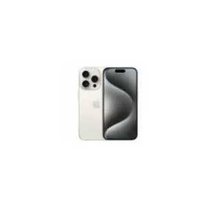 Apple iPhone 15 Pro 15,5 cm (6.1") Double SIM iOS 17 5G USB Type-C 256 Go Titane, Blanc pas cher