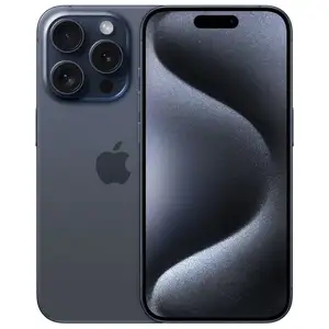 Apple iPhone 15 Pro 15,5 cm (6.1") Double SIM iOS 17 5G USB Type-C 128 Go Titane, Bleu pas cher