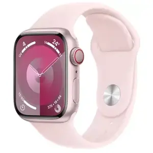 APPLE Watch 9 Alu 41mm Cellular Rose/Bracelet Sport M/L WATCH9-MRJ03QF pas cher