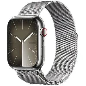 Comparateur de prix : Apple watch 9 cell 45mm edelst. Silber milanese loop MRMQ3QF/A