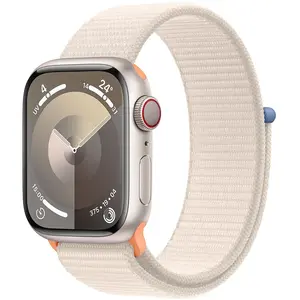 Apple Watch Series 9 4G 41mm Aluminium lumière stellaire, Boucle Sport pas cher