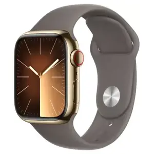 Montre connectée APPLE WATCH Serie 9 Cellular 41mm Acier/Or Argile M/LVendu parpixmania