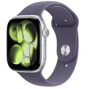 Montre connectée APPLE WATCH 46mm Alu Argent / Violet Serie 11 M/L pas cher