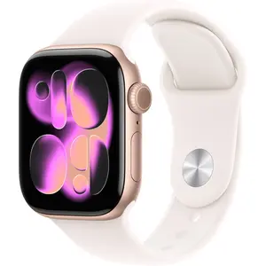 Comparateur de prix : Montre connectée APPLE WATCH 46mm Alu Or Rose Serie 11 M/L