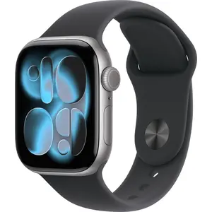 Comparateur de prix : Montre connectée APPLE WATCH 46mm Alu Gris Sid / Noir Serie 11 S/M