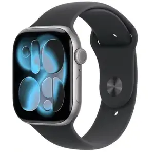 Comparateur de prix : Montre connectée APPLE WATCH 46mm Alu Gris Sid / Noir Serie 11 M/L