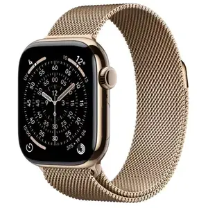 Comparateur de prix : Montre connectée APPLE WATCH 46mm Tit Or Milanais Serie 11 M/L Cellul