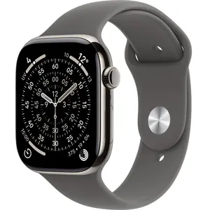 Comparateur de prix : Montre APPLE WATCH 42mm Tit Naturel / Gris Serie 11 M/L Cel