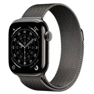 Comparateur de prix : Montre connectée APPLE WATCH 46mm Tit Ardoise Milan Serie 11 S/M Cell