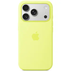 Comparateur de prix : Coque iPhone 17 Pro en silicone avec MagSafe - Jaune Néon