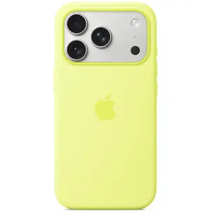 Comparateur de prix : Coque iPhone 17 Pro Max en silicone avec MagSafe - Jaune Néon