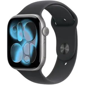 Apple Watch Series 11 GPS 46 mm, boîtier en aluminium gris sidéral ave... pas cher