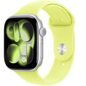 Comparateur de prix : Bracelet 40 mm - S/M Bracelet Sport jaune fluo Apple