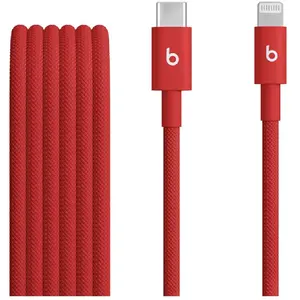 Comparateur de prix : Câble de charge BEATS tissé USB-C vers Lightning 1M50 Rouge fl