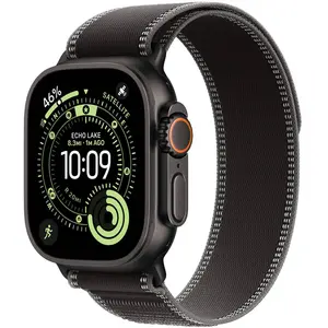 Bracelet 49 mm S/M Trail noir/charbon naturel Apple