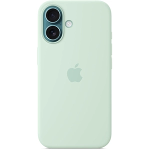 Apple Coque en silicone compatible MagSafe Aquamarine pour iPhone 16Vendu parpixmania