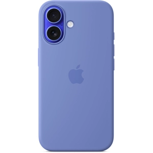 Apple Coque en silicone compatible MagSafe Periwinkle pour iPhone 16