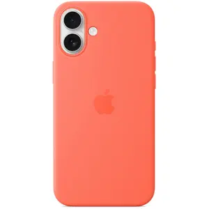 Comparateur de prix : Apple Coque en silicone compatible MagSafe Tangerine pour iPhone 16 Plus