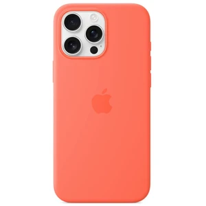 Apple Coque en silicone compatible MagSafe Tangerine pour iPhone 16 Pro Max
