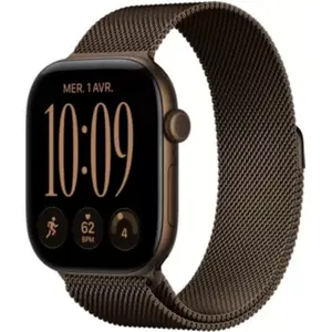 Apple Watch - Montre Connectée  46mm Bronze / Milanais Serie 12 M/L Ce...