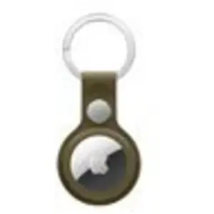 Porte-clés en tissage fin AirTag - Olive sombre