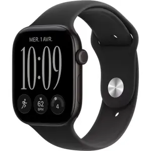 Apple Watch - Montre Connectée 46mm Alu Noir / Noir Serie 12 S/M Cell pas cher