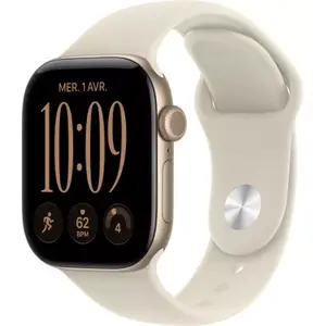 Apple Watch - Montre Connectée 42mm Or / Sable Serie 12 S/M Cell pas cher