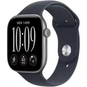 Apple Watch - Montre Connectée 46mm Alu Gris / Bleu Serie 12 M/L Cell pas cher