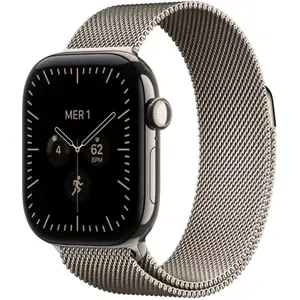 Apple Watch - Montre Connectée  42mm Tit Naturel Milanais Serie 12 Cel...