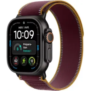 Apple Watch - Montre Connectée 49mm Tit Noir / B Trail Ultra 4 M/L Ce... pas cher